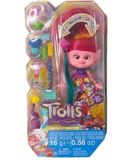 DreamWorks Trolls Band Together Hair-tastic Queen Poppy Fashion Doll 15 Pc Set