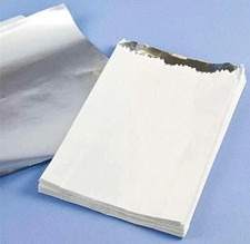 Hot Food White foil Lined Bag 7" x 9" x 12" (Hot Chicken, Nan Bread)