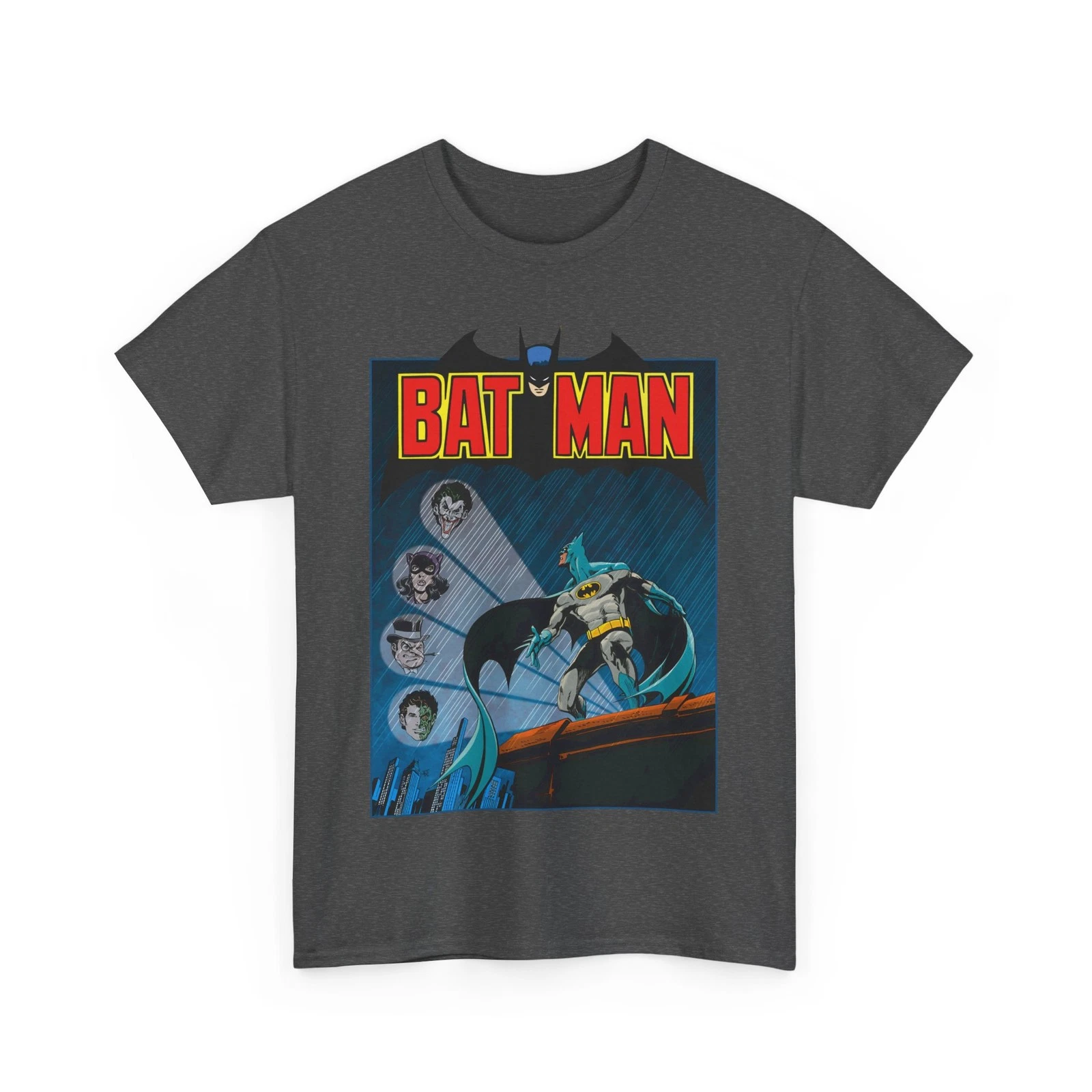 Batman T-Shirt - DC Comics - Catwoman, Joker, Two-Face, Penguin - Bronze Age Art