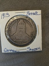 1913 Kingdom of Saxony Germany Silver 3 Mark