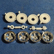  5 Spoke Wheels 1960 Starliner 125 Scale 1000s Model Car Parts 4 Sale Amt