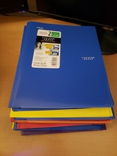 Lot Of 12 Five Star Plastic Folder with Prong...