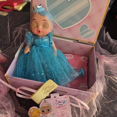 BABY BORN SURPRISE LITTLE GEMS 4 Inch Doll Tiny Turquoise Blue Dec NewOpened Box