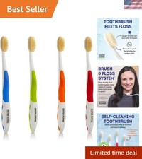 Dr Plotka's 4 Pack Soft Bristle Toothbrushes - Dentist Recommended for Freshness
