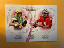 2021 Wild Card MATTE - Dueling Guns Justin Fields, Trey Lance #MDG-6...MINT MT