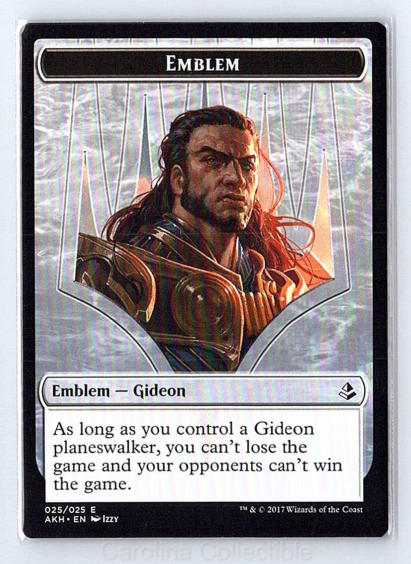 Emblem - Gideon of the Trials Near Mint - Amonkhet 25 Magic: The Gathering