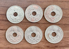 France indochina 5 Cent  1939, lot 6pcs