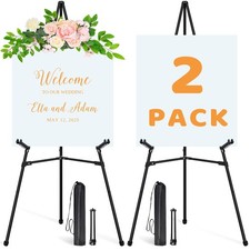 2Pcs Easel Stand for Sign - 63" Display Easel for Wedding Sign Stand Poster S...