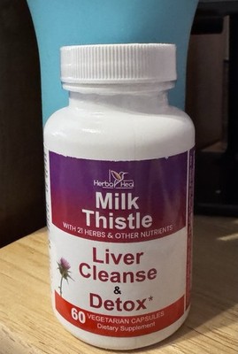 Herba Heal, Milk Thistle, Liver Cleanse Detox Support Capsules Exp 3/27