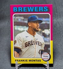 Frankie Montas 2024 Topps Heritage High Number Base Card #507 Milwaukee Brewers