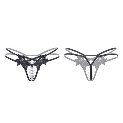 Seductive Womens Hollow for lingerie featuring Double Rows of Pearls for