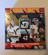 2024 Panini Optic NFL Football Blue Hyper Mega Box - Sealed