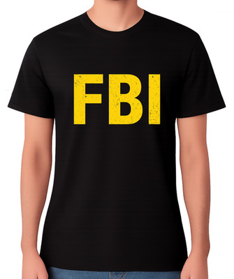 FBI T-Shirt fetter Buchstabe Grafik lustig Polizei Feds Top Neuheit Tee