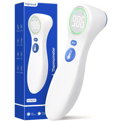 Professional No-Touch Thermometer for Adults and Kids with Fever Alarm