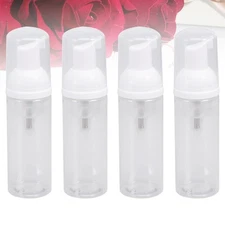4 Pcs 50 ml Transparent PET Foam Pump Bottles Refillable Containers for Bathroom