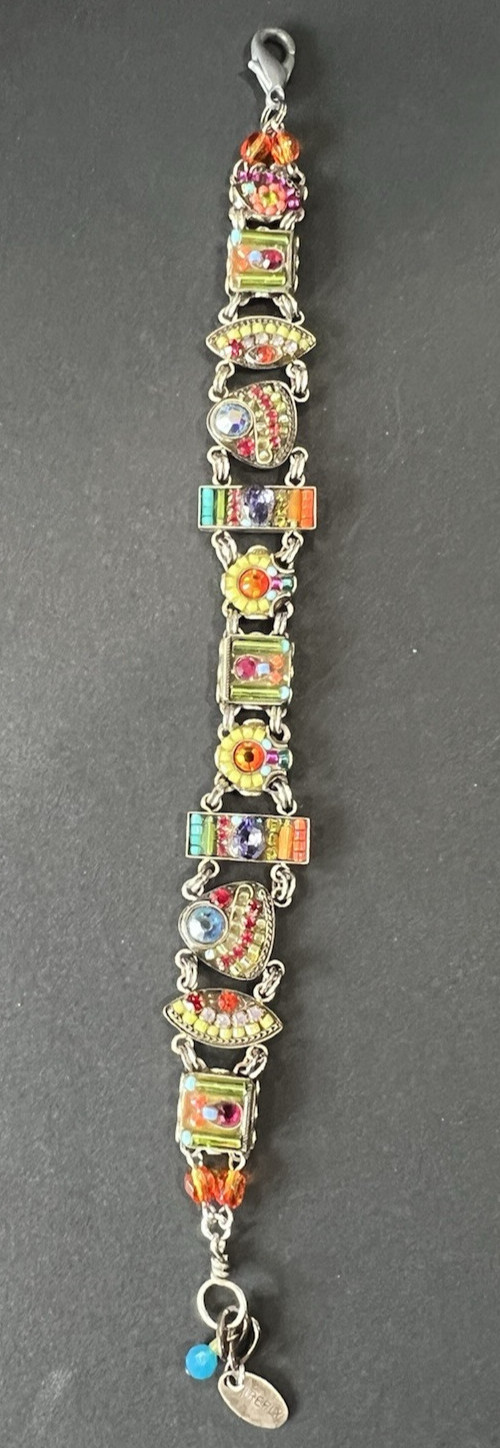 HTF Firefly La Dolce Vita Bracelet Multicolored Swarovski Crystals