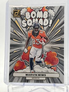 MARVIN MIMS 2023 Donruss Bomb Squad Rookie Card #BS-17 Denver Broncos