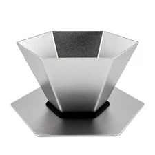 Aluminum Alloy Pour Over Coffee Dripper - Fast Heat Conduction for Quick & Ev...