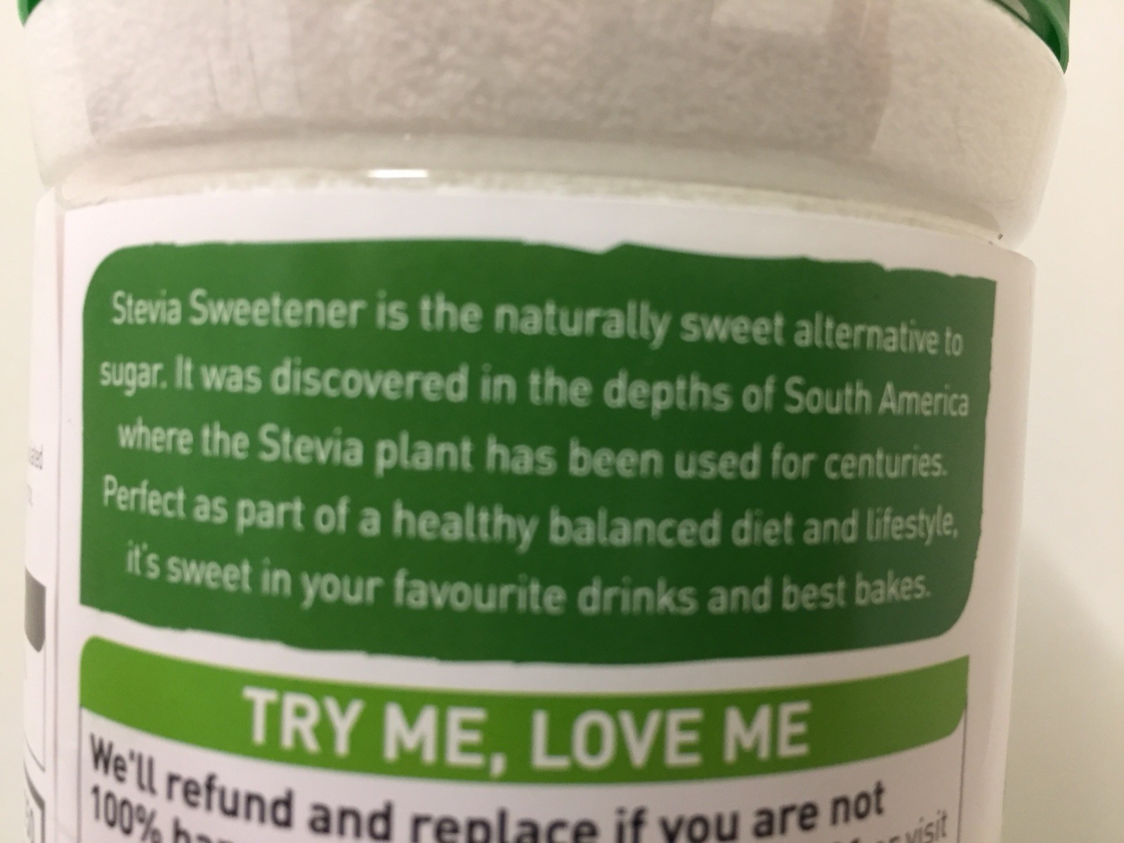 Stevia Granulated Sweetener 75g For Slimmers Diabetics ASDA (Buy 2 Get