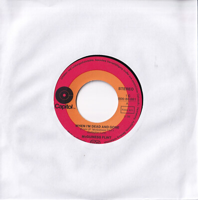 McGuinness Flint -When I'm Dead And Gone / Lazy Afternoon- 7'' 45 Capitol