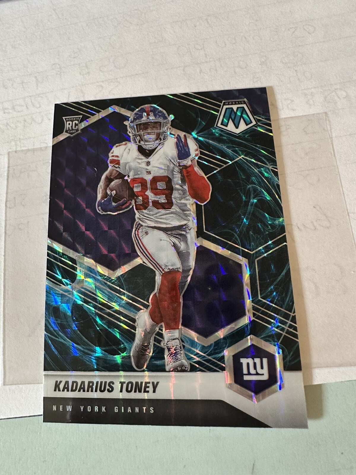 2021 Mosaic Kadarius Toney GENESIS PRIZM RC Rookie #312 CHIEFS NY