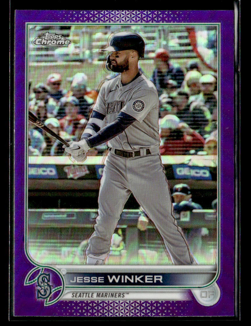 Jesse Winker 2022 Topps Chrome Update #USC17 Purple Refractor Seattle Mariners