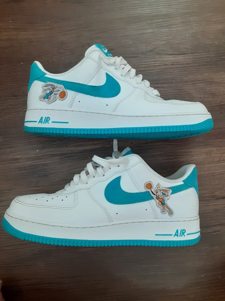 Nike Air Force 1 Low Hare Space Jam Sneakers Size 11.5 DJ7998-100