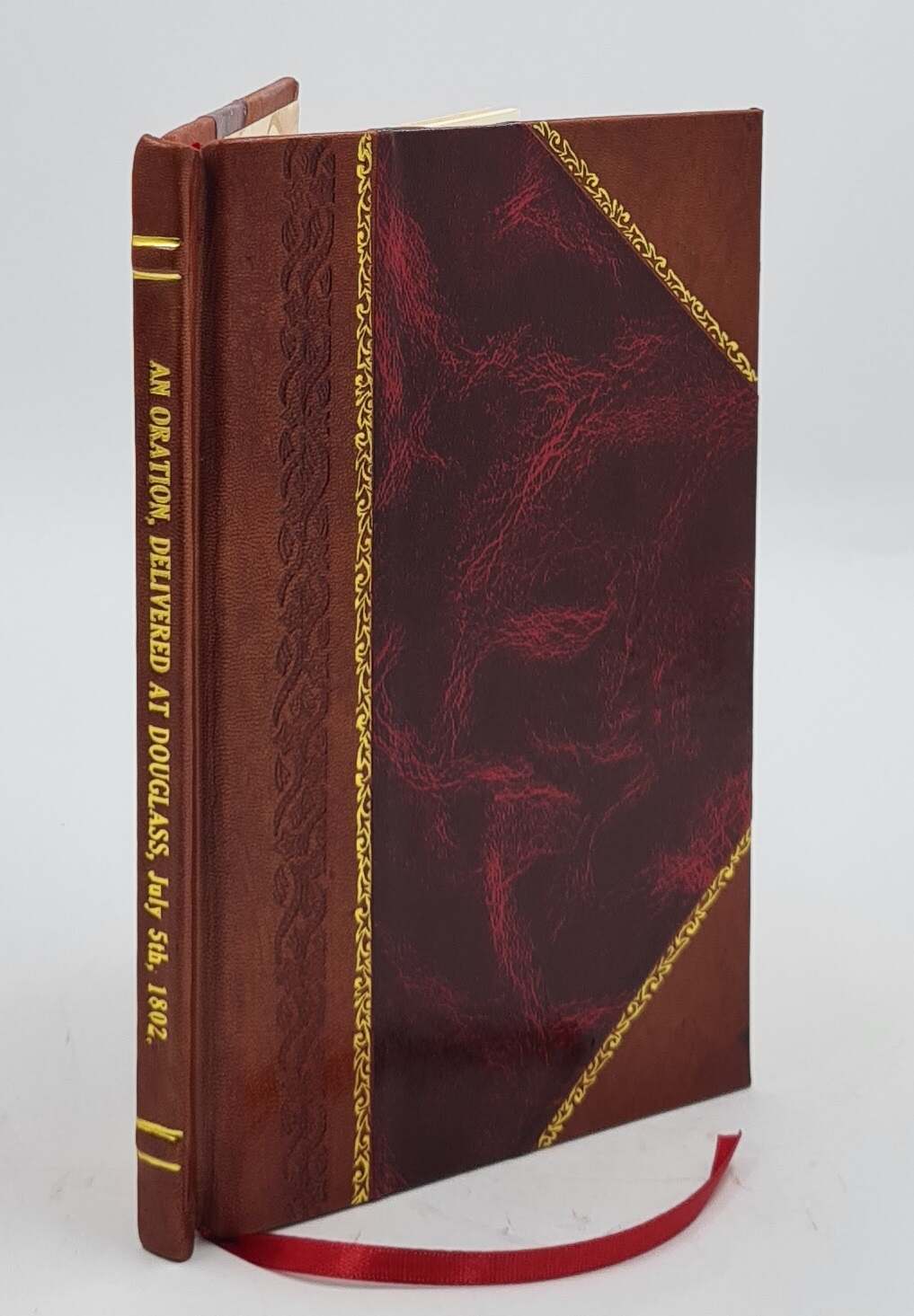 Historic 1802 Douglass Oration Leather Bound Edition