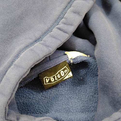 Vintage Volcom Stone Hoodie Mens Extra Large Blue Skater Y2K Faded Jacket 90s - Picture 7 of 15