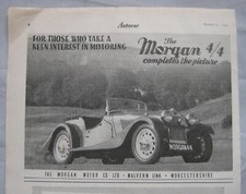 1950 Morgan 4/4 Original advert