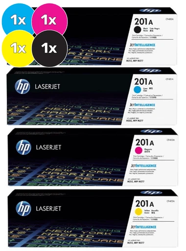 HP 201A Toner Cartridges Value Pack - Includes: [1 x Black, Cyan, Magenta, Y... - image 1 of 1