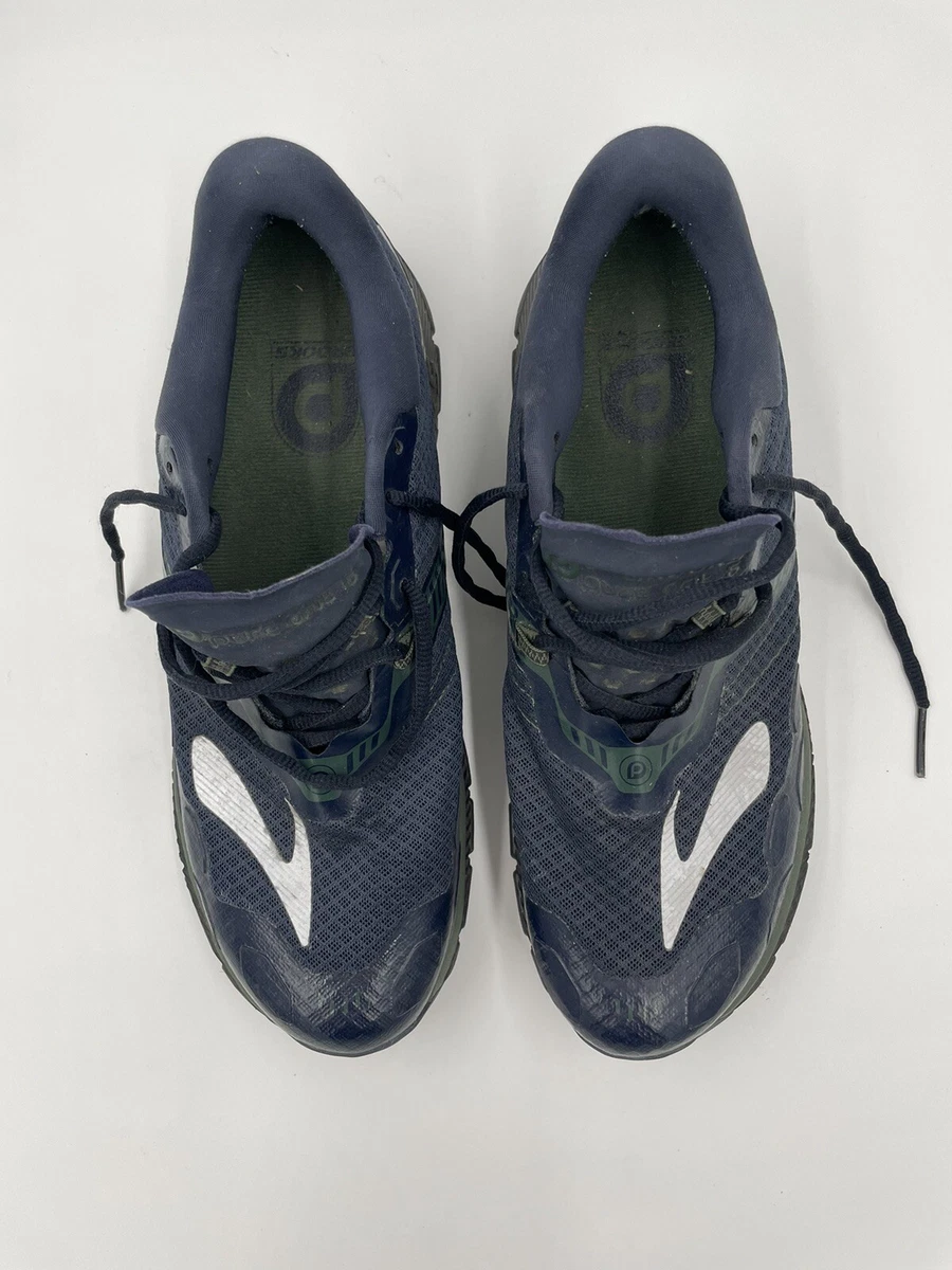 Brooks PureGrit 5 Blue Green Trail Running Shoes Men s 10.5 D