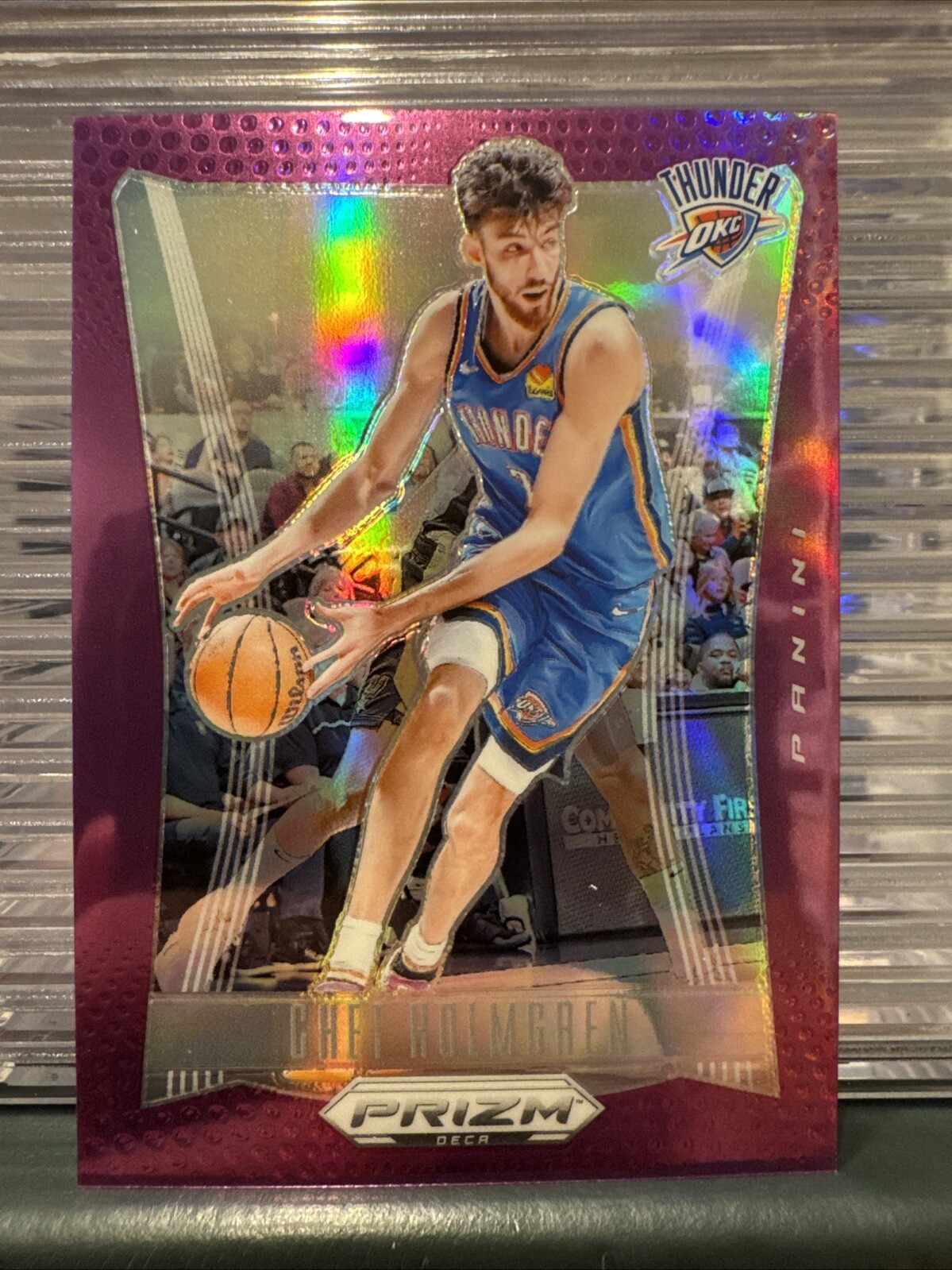 Chet Holmgren 2023-24 Prizm DECA Purple /99 OKC Thunder