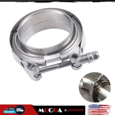 3 Inch V Band Clamp Kit Male Female Flange Stainless Steel SS Turbo Exhaust 3"