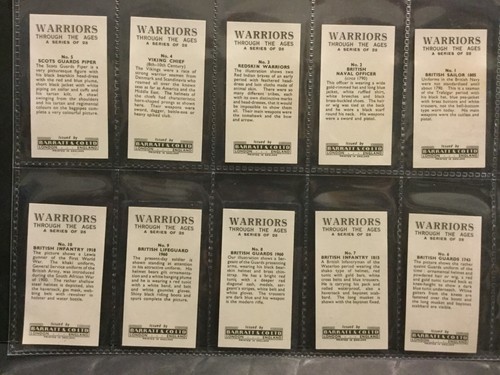 1962 Barratt Warriors Through the Ages Set of 25 Cards Sku34S - Picture 3 of 7