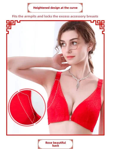 Floral Secrets Comfort Rose Flower Push Up Bra New Wireless Lace Lift GREY 38C - Picture 10 of 16