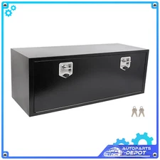 48"x18"x18" Storage Tool Box For Truck Home Garage Industrial 2x Chain + 2x Lock