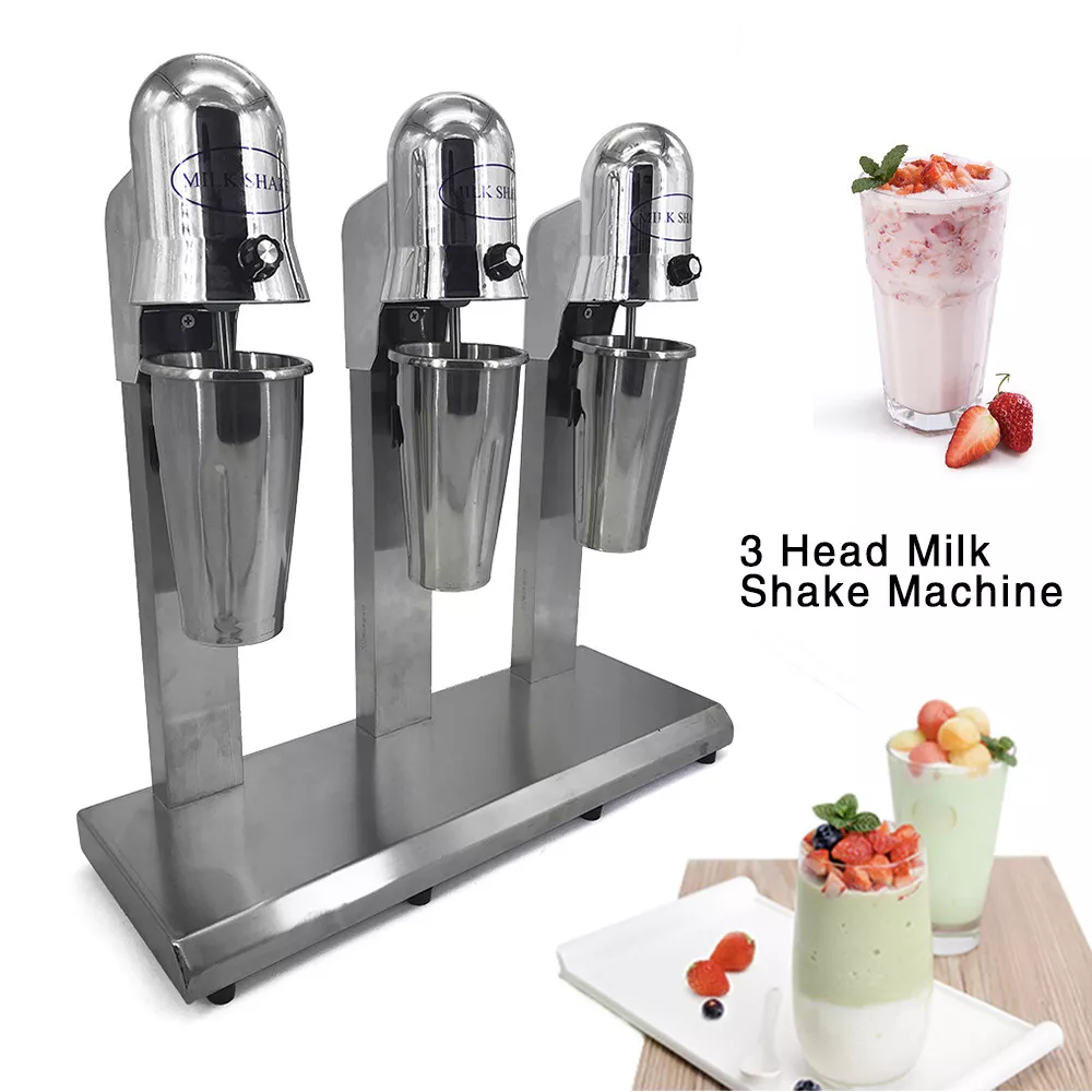 Commercial Electric Milk Shake Machine Blenders Tea Drink Mix Milkshake  Mixer