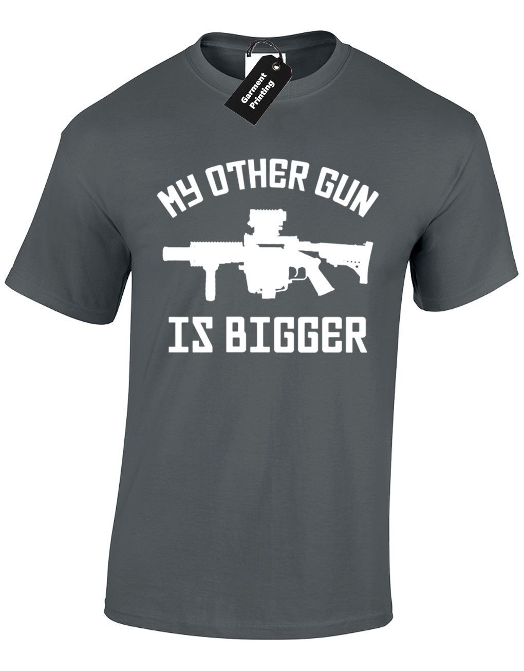 ALTRA MY OTHER GUN IS LARGE T SHIRT UOMO DIVERTENTE GIOCATORE RUDE GAMING PC