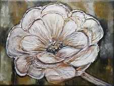 QUADRO MODERNO DIPINTO A MANO ACRILICO su tela tesa E TECNICHE MISTE 24x18 cm.