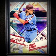 2021 Topps Stadium Club Chrome Alec Bohm Beam Team Rookie Wave Refractor SSP #18