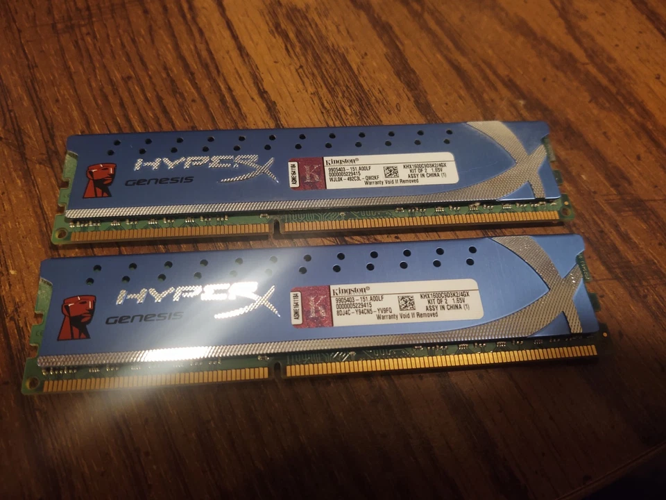 HyperX Genesis 8GB Kit 2X 4GB DDR3 1600MHz RAM, KHX1600C9D3K2/8GX - Image 2 of 3