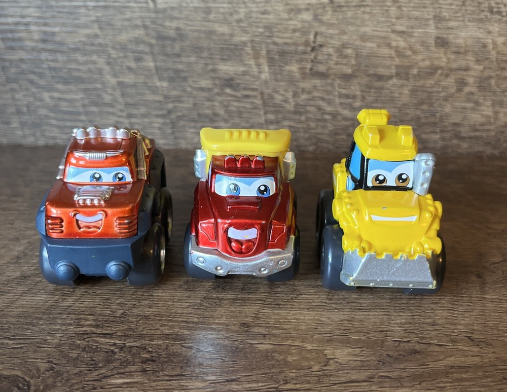 LOT Tonka Hasbro Lil Chuck & Friends Diecast Mini Trucks CHUCK BIGGS DIGGER Cute
