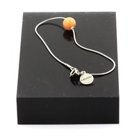 Armband Stahl 1 Perle Sonnenstein 8 Mm. Made In Frankreich