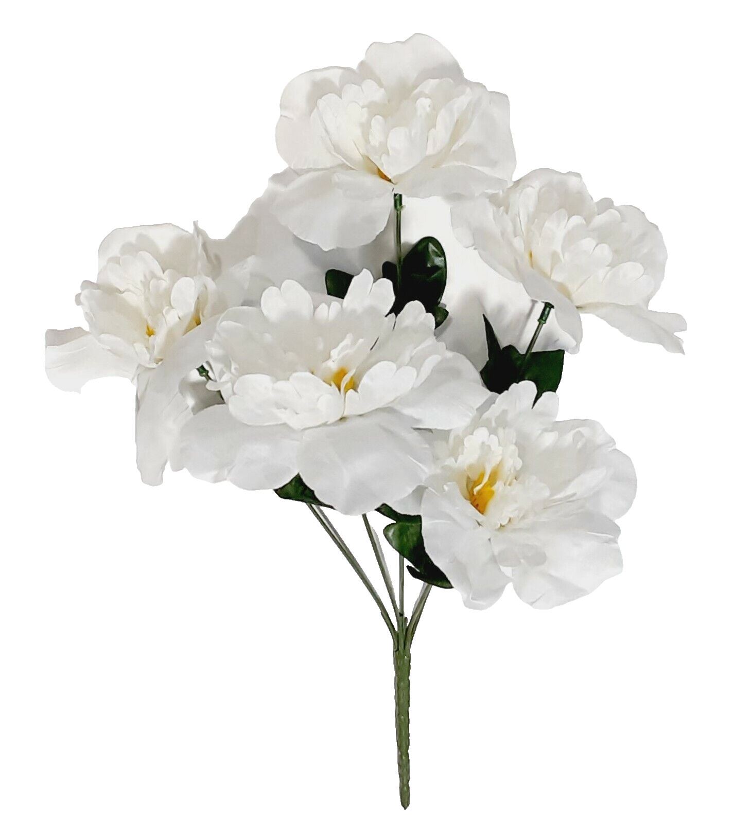 (Pack 24) 120 Cream Peonies Silk Flower 12" Bush Home Craft In/Outdoor Decor US