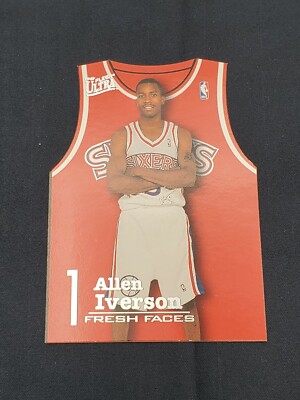 Allen Iverson 1996-97 Fleer Ultra Fresh Faces Rookie Insert Card 5 