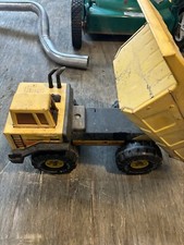 VINTAGE 1980s Tonka Turbo Diesel XMB 975 Yellow Metal Dump Truck