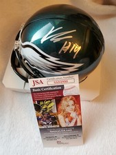 KENNETH KENNY GAINWELL signed EAGLES mini helmet JSA COA