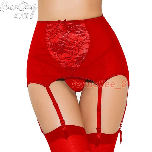 Women Sexy Lingerie Garter Belts Stocking High Waist Lace Suspender Sock Set Hot - Bild 3 von 32
