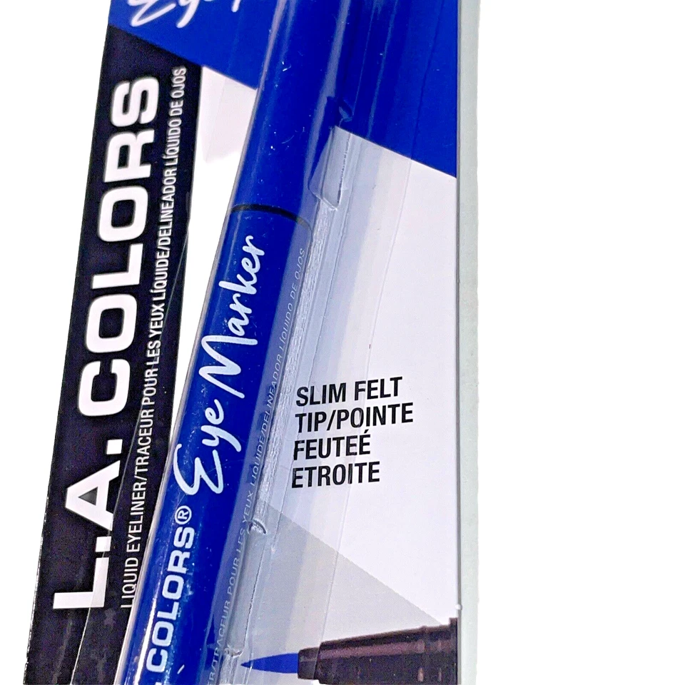 Delineador líquido LA Colors marcador de olho azul à prova de manchas ponta fina de feltro CBLE915 NOVO - Imagem 3 de 3
